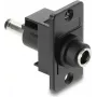 Paneelile kinnitatav DC 5,5×2,1 mm pesa DC 5,5×2,1 mm pistikule, DELOCK 91116
