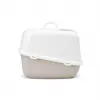 Kaetud kassiliivakast Savic Nestor Jumbo, plastik, 66,5×48,5×46,5 cm, kohvi/valge