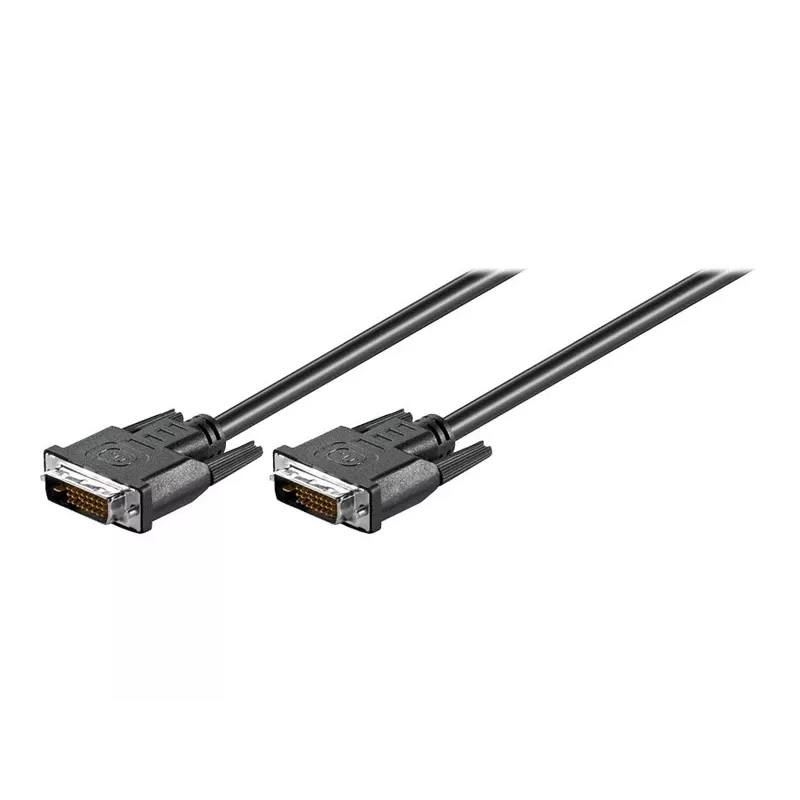 Wentronic Goobay DVI-D FullHD kaabel Dual Link, must, 1,8 m - DVI-D-pistik Dual-Link (24+1 kontakti) > DVI-D-pistik Dual-Link (24+1 kontakti) (93573)