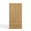 Topeshop SZAFA MALWA ART bedroom wardrobe/closet 5 shelves 2 uks(s) tamm