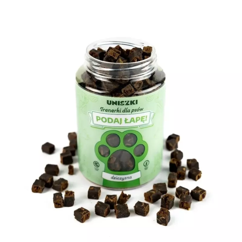 UNISZKI Podaj lape Treats Game koerakomm, 210 g