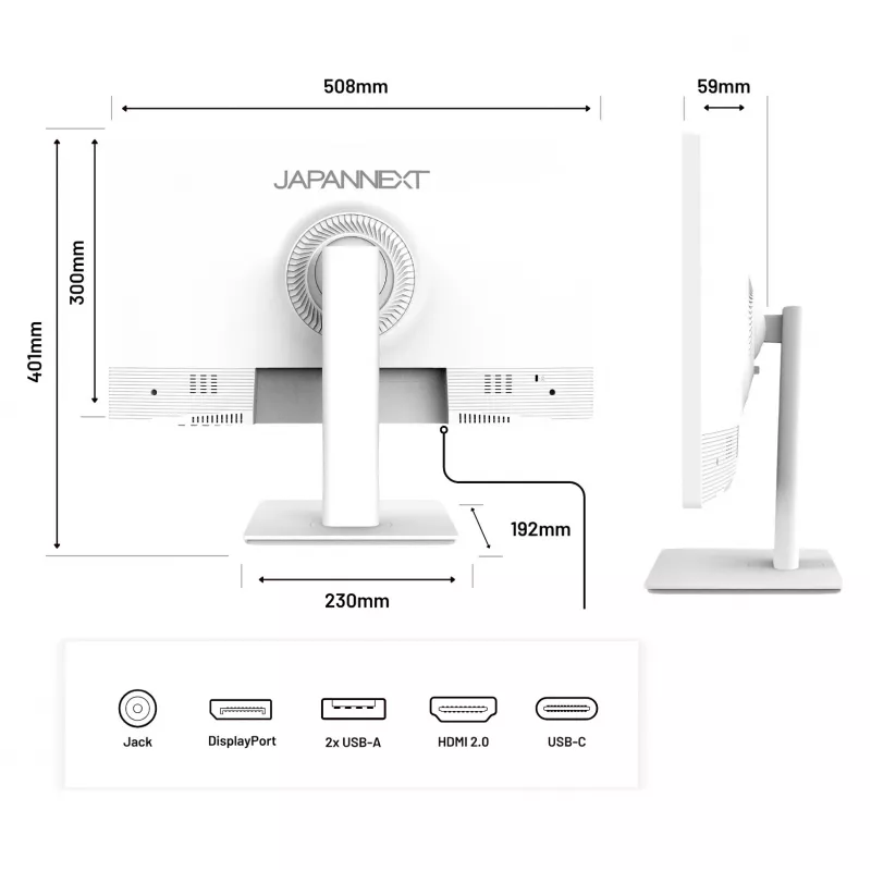 Japannext JN-IPS2152FHDR-T Display Valge