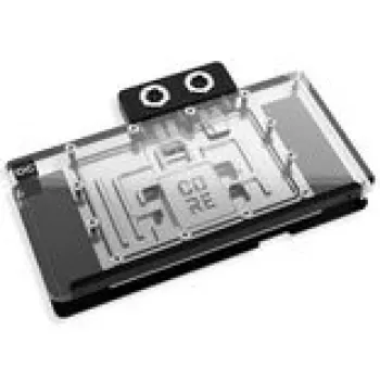 Vesiblokk Alphacool Core RX 9070 XT Nitro+ läbipaistev/kroom koos tagumise plaadiga