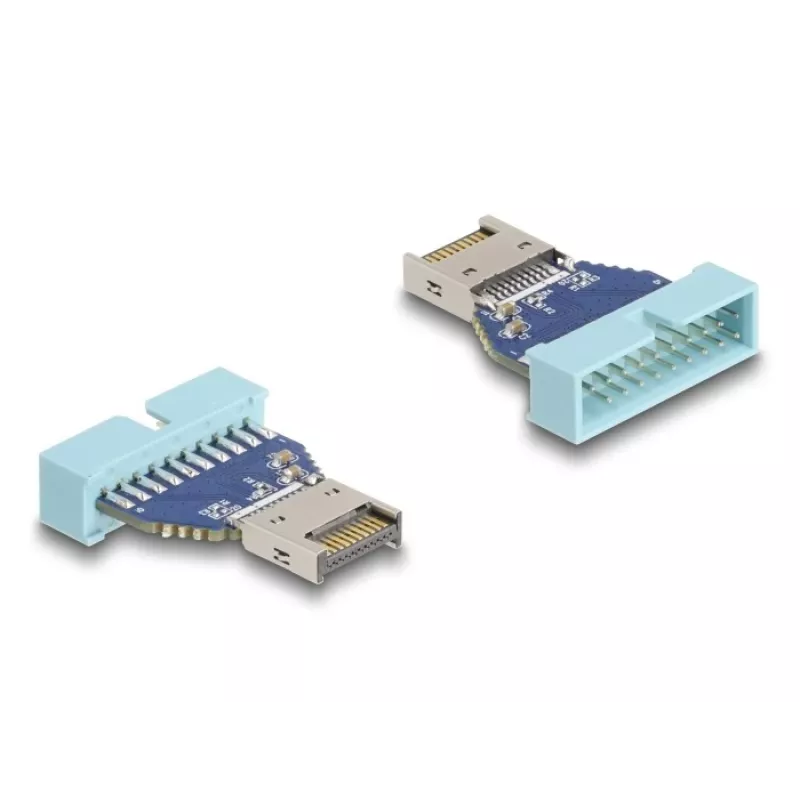 DeLOCK USB-adapter, pin-päis isane -> sisemine USB Type-E Key A isane, 10 Gbps