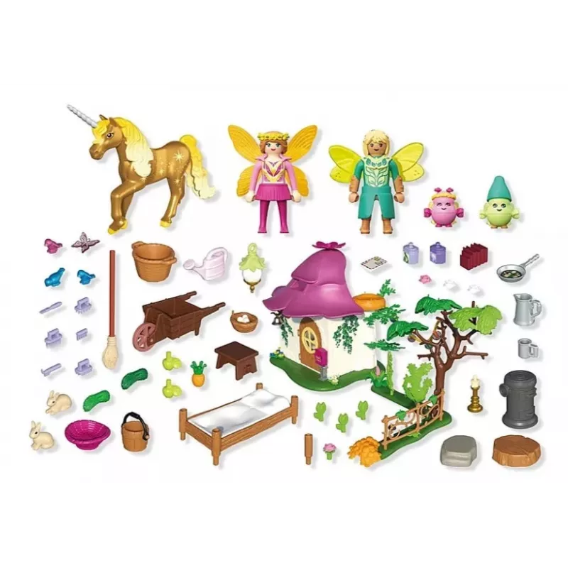 Figuurikomplekt Printsess Magic 71838 Mõnus Haldjamaja ja Kuldne Ükssarvik