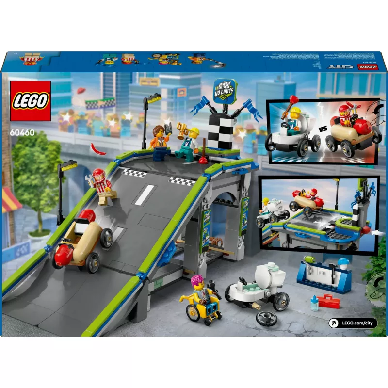 LEGO CITY 60460 No Limits: võidusõiduauto kaldteega veoauto