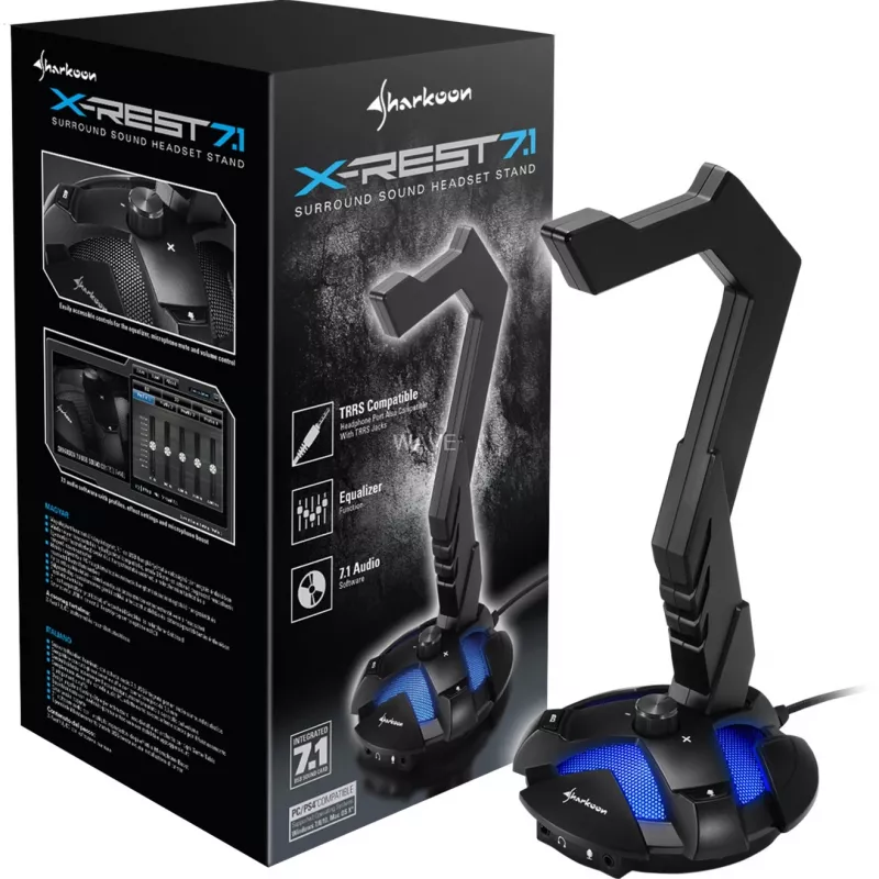 Aktiivne peakomplehoidik Sharkoon X-Rest 7.1