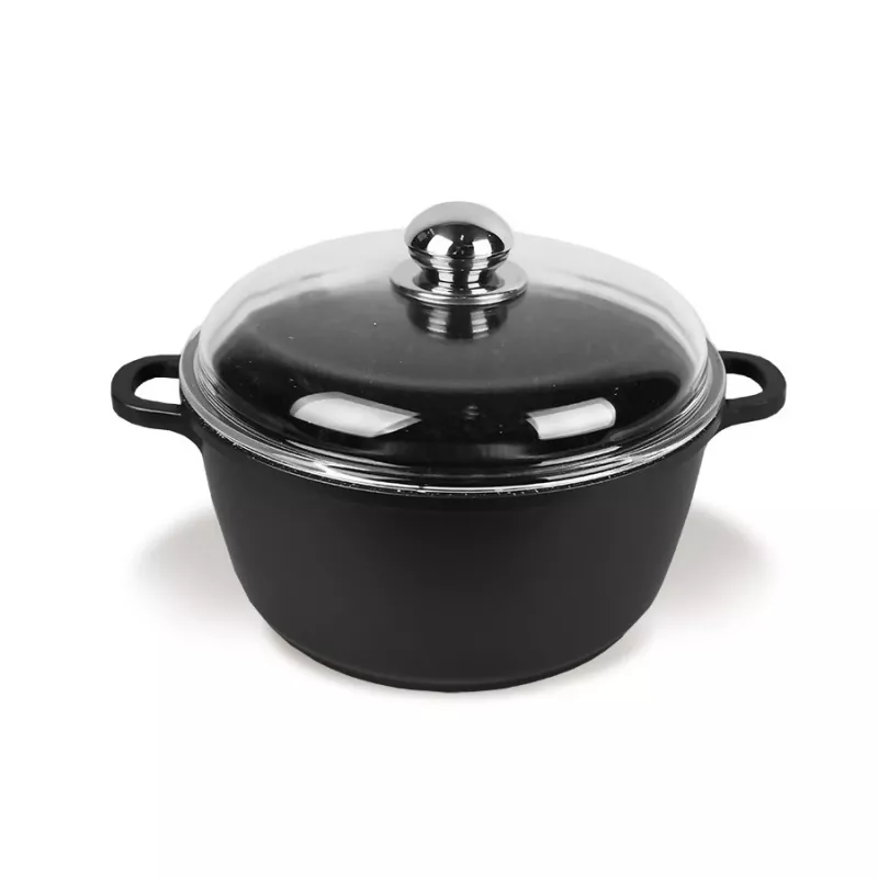 Maestro MR-4616C kaanega pott 16 cm 1 l Must