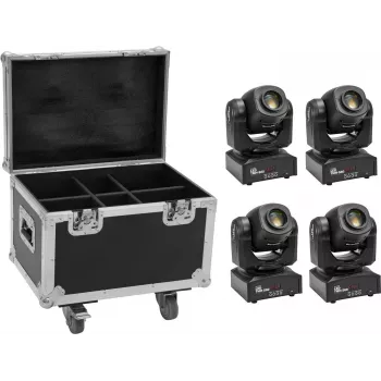 Liikuv peavalgusti EUROLITE TMH-S60 4x LED koos kohvriga
