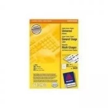 Avery - mitmeotstarbelised sildid - Valge - 105 x 74 mm - 800 silt(i) (100 lehte x 8) - (3427)