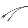 Renkforce RF-6872332 USB-kaabel, must