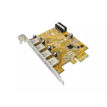 Sisemine USB 3.2 Gen 1 (5 Gbit/s) PCIe liidesekaardi adapter — Sunix USB4300N, 78×121×18 mm