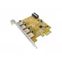 Sisemine USB 3.2 Gen 1 (5 Gbit/s) PCIe liidesekaardi adapter — Sunix USB4300N, 78×121×18 mm