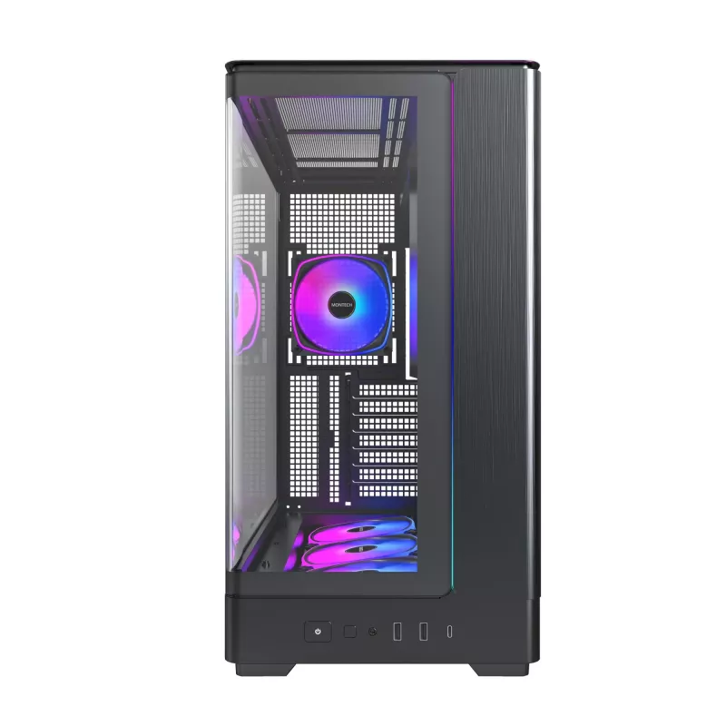 Arvutikorpus Montech KING 45 PRO must — micro ATX / Mini-ITX, Midi Tower