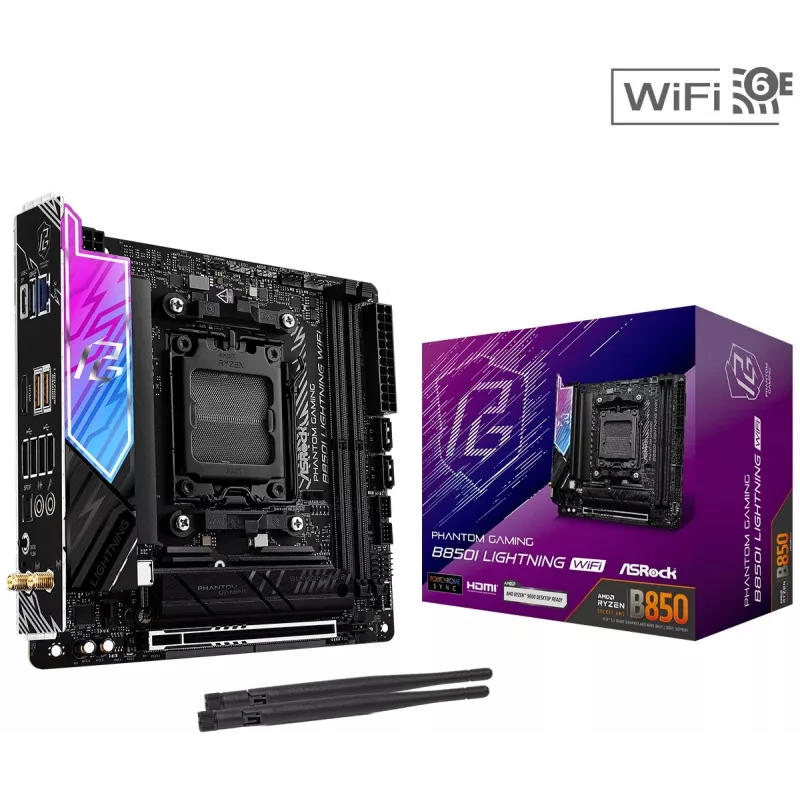 ASRock B850I Lightning WiFi AM5 Mini-ITX emaplaat