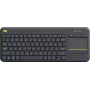 Logitech K400 Plus Tv - Mini - Juhtmevaba - RF-juhtmevaba - QWERTY - Must