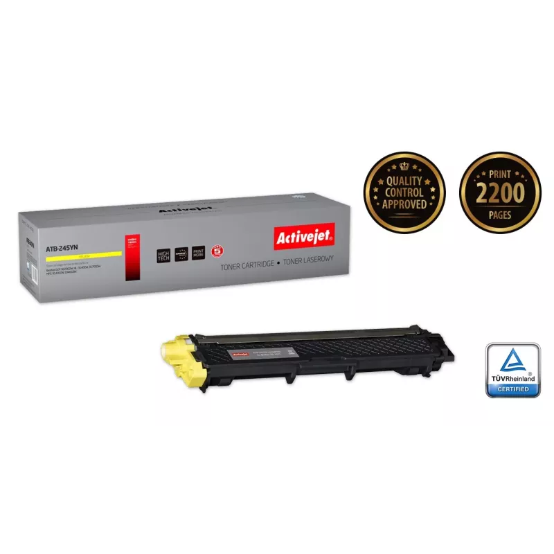 Activejet ATB-245YN tooner (asendus Brother TN-245Y; Supreme; 2200 lehekülge; kollane)