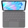Logitech Combo Touch - Tastatur und Foliohülle - mit Trackpad - hintergrundbeleuchtet - Apple Smart connector - QWERTZ - Schweiz - Oxford Gray - für A