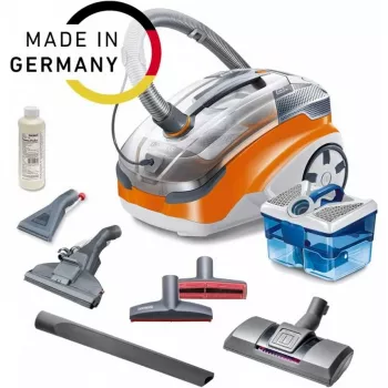 Silindertolmuimeja THOMAS Aqua + Pet & Family 1,8 L — kuiv- ja märgpuhastus, 1700 W, oranž/hall