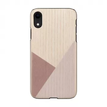 mehe- ja puitkest nutitelefonile iPhone XR — tulbimust, kaitsev kõva kest