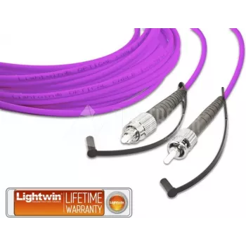 Lightwin kvaliteetne simpleks LWL-ühenduskaabel, MM OM4, FC - ST LWL-ühenduskaabel (LSP-50 FC-ST 1.0 OM4)