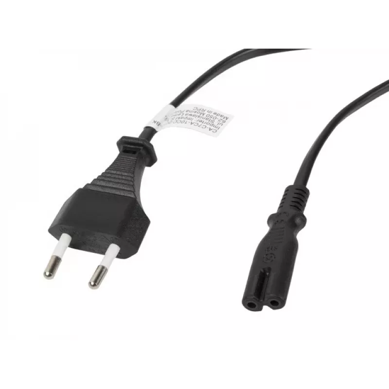 Lanberg CA-C7CA-10CC-0018-BK toitekaabel must 1,8 m C7 pistikuga CEE7/16
