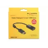 DeLOCK - video-/helikaablite adapter - DisplayPort / HDMI - DisplayPort (M) - HDMI, 19-kontaktiline (W) - 20 cm - (DisplayPort 1.2) - must (62609)