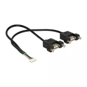 USB-kaabel DeLOCK 84839 USB 2.0 0,25 m 2 x USB A must