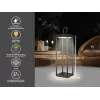 Laetav latern Beper P207ILI100 — must, kaasaskantav LED-valgustus