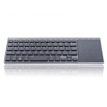 Juhtmevaba RF täissuuruses klaviatuur TRACER TRAKLA46934, QWERTY inglise, 2,4 GHz nano vastuvõtja, membraan, must/hall