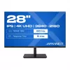 JAPANNEXT 4K UHD monitor 71,1 cm (28 inch) 3840x2160 pikslit, IPS-paneel, 5 ms, 60 Hz, AMD FreeSync, HDMI, DisplayPort (JN-I280UHD60F-P)