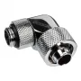 Alphacool Eiszapfen Connector 90 kraadi G1/4 toll AG kuni 16/10 mm - pööratav, kroomhõbedane