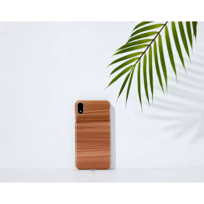 MAN & WOOD nutitelefoni ümbris iPhone XR-ile, cappuccino valge