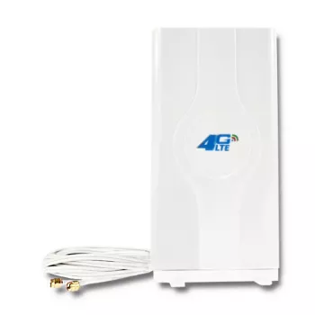 Omnisuunaline antenn QOLTEC 57013, 0,6–2,7 GHz, 30 dBi, vertikaalne polarisatsioon, 50 Ω, valge ABS-korpus