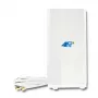 Omnisuunaline antenn QOLTEC 57013, 0,6–2,7 GHz, 30 dBi, vertikaalne polarisatsioon, 50 Ω, valge ABS-korpus