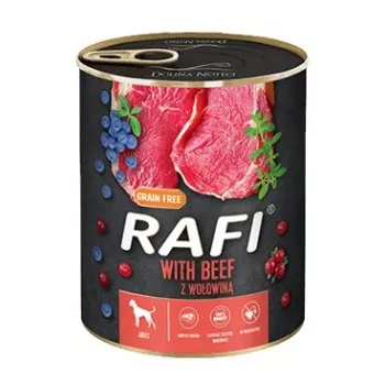 Dolina Noteci Rafi märg koeratoit veiseliha, mustikate ja jõhvikatega - 800 g