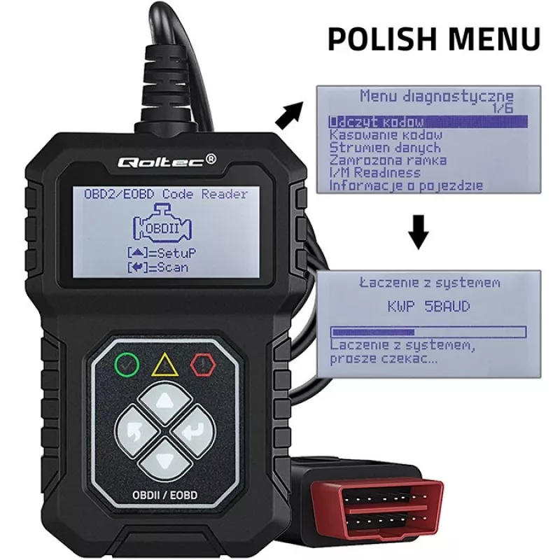 OBDII diagnostester QOLTEC ProLine (mudel 50684)