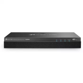 Võrgu videosalvesti TP-Link VIGI NVR2008H-8MP-2TB — 8-kanaliga, 4K (3840×2160), 2 TB SATA kõvaketas, 9× RJ-45, must