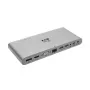 Eaton Tripp Lite USB-C dokk, kolmekordne ekraan - 4K HDMI/DisplayPort, VGA, USB 3.2 Gen 1, USB-A/USB-C jaotur, GbE, 100W PD laadimine, rahvusvahelised toitekaablid - dokkimisjaam - USB-C