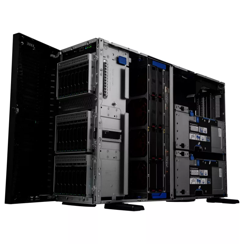 Tornserver HP Enterprise ProLiant ML350 Gen11 Intel Xeon Silver 4510 2,4 GHz 12-tuumaline 1P 64 GB DDR5 8x SFF 2x1000 W