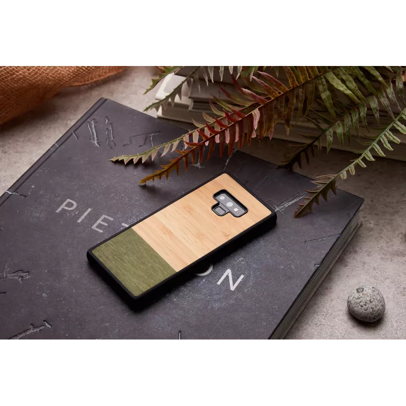 Man and wood nutitelerfoni ümbris Samsung Galaxy Note 9 jaoks — bambusmets must