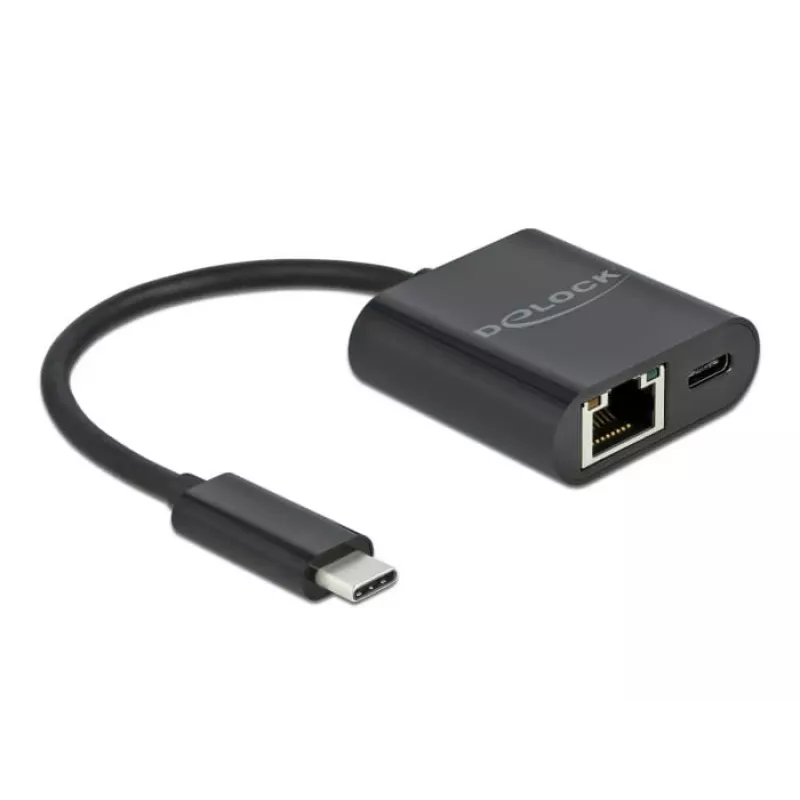 USB USB-C adapter DeLOCK 66644 Gigabit LAN toiteedastus