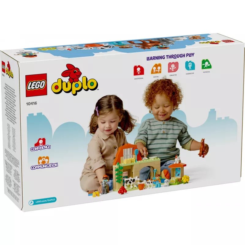 Ehitusmänguasi LEGO DUPLO Farm Animal Care komplekt 10416 — 74 tükki, 2 minifiguuri, vanus 2+