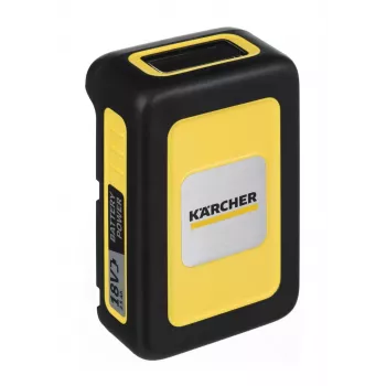 Aku ja laadija komplekt Karcher Power 18 V 2,5 Ah, 1 aku, 1 laadija, kollane