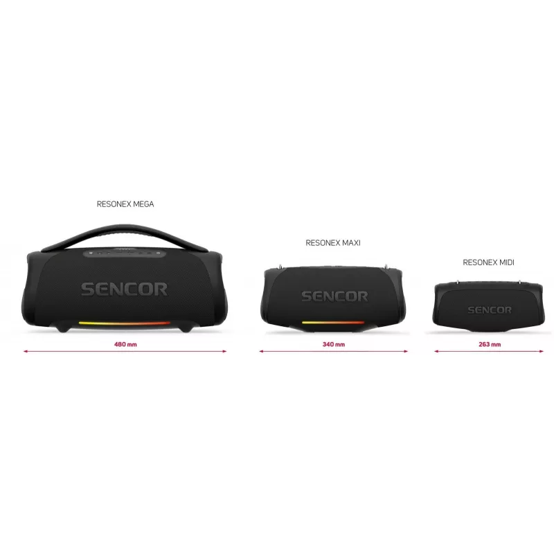 Kaasaskantav Bluetooth-kõlar SENCOR RESONEX MIDI 80W, IPX7 veekindel