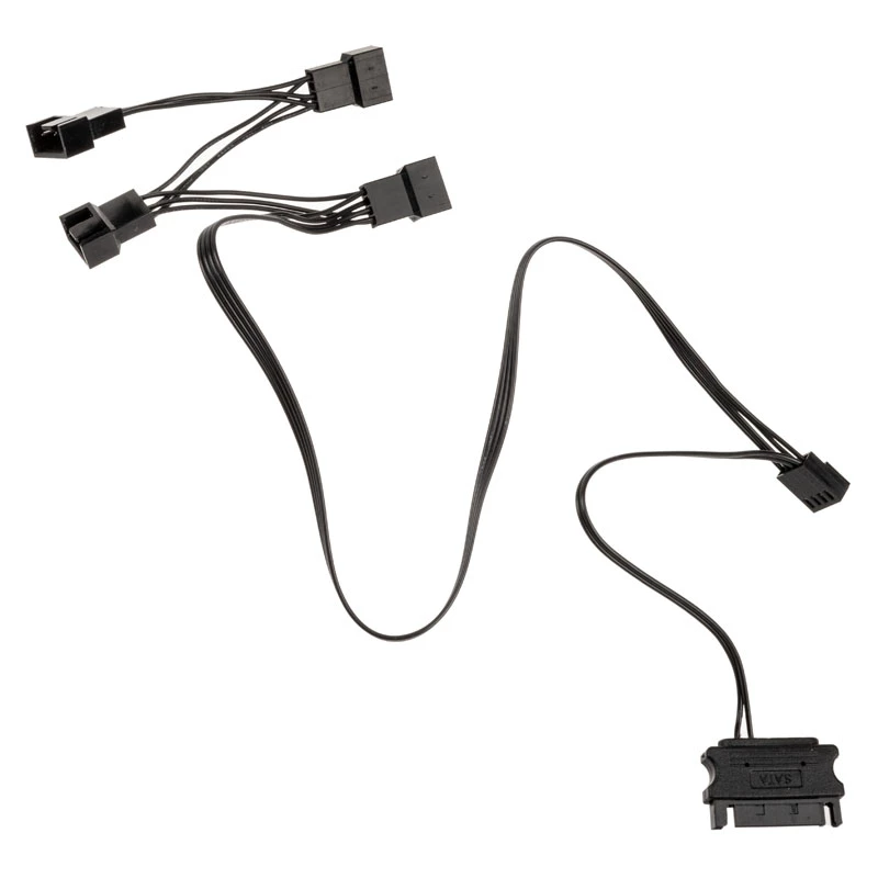 Ventilaatorijagaja kaabel Kolink 1-to-4 PWM 35 cm, 4-kontaktiline PWM kuni 4×4-kontaktiline PWM + SATA