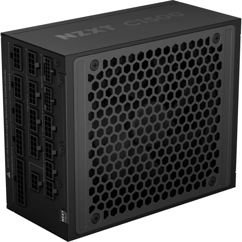 C1500 Platinum, PC-toiteplokk must, 1x 16-Pin graafikakaartide pistik, 6x PCIe, kaablihaldus, 1500 W