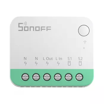 Sonoff MINIR4M Matter nutikas WiFi minilüliti (HomeKit, SmartThings, Home Assistant).