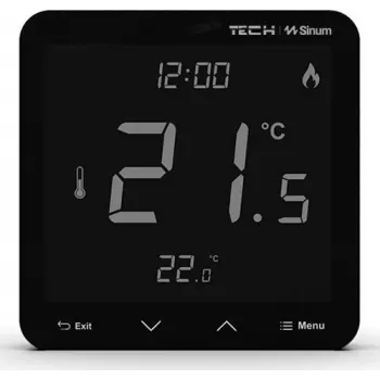 Juhtmega ruumitermostaat R-S3 WG.23.0060 must 230V – juhtmega ruumitermostaat, 230 V, must