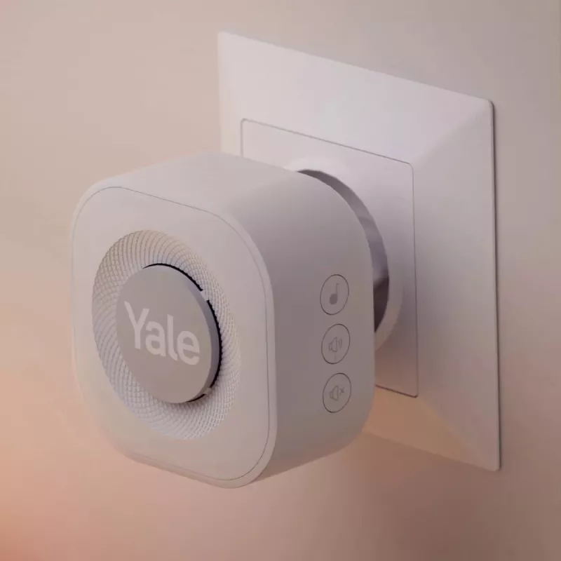 Yale uksekell helin hall, valge